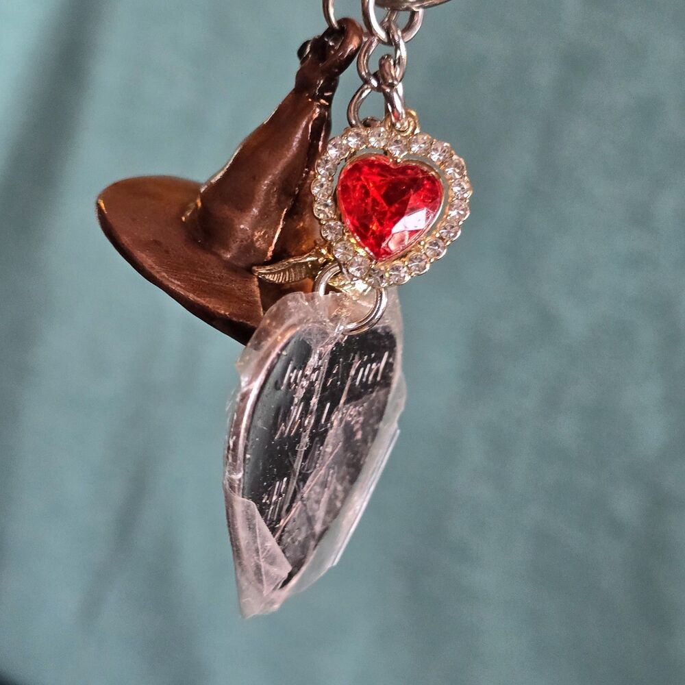 Just A Girl That Loves H/P Harry Potter NEW KeyChain Sorting Hat Golden Snitch
